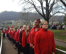 Lined up at Inauguration